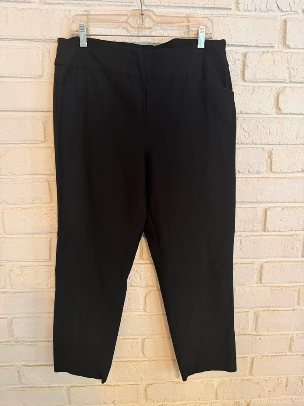 Tribal Black Dress Pants stretch pull on 16